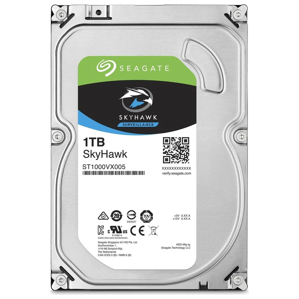 1 TB Seagate SKYHAWK 3.5'' Sata 256MB 5400RPM (ST1000VX013) 7/24 G.Disk Dist G